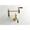 Kingston Brass KS3102PKL Duchess Wall Mount Pot Filler, Polished Brass KS3102PKL - alternate 2